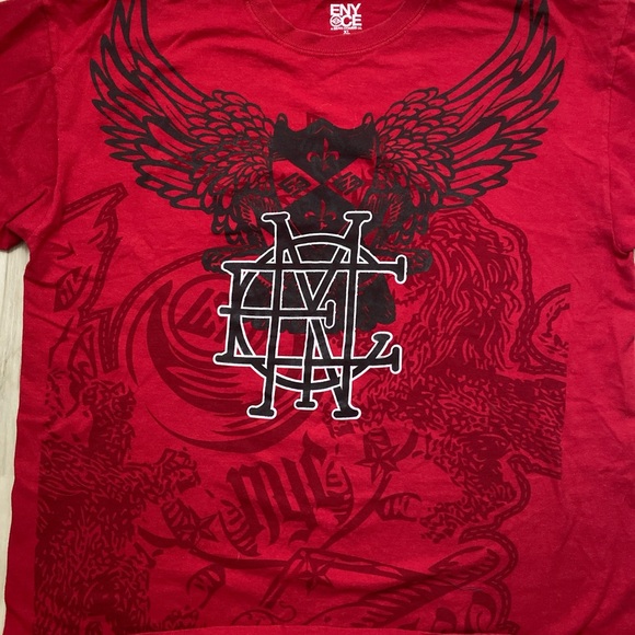 Enyce Red Short Sleeve Tee Graphic Shirt - Picture 2 of 4